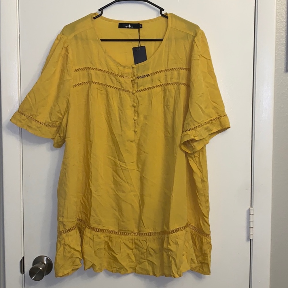 Agnes Orinda yellow blouse